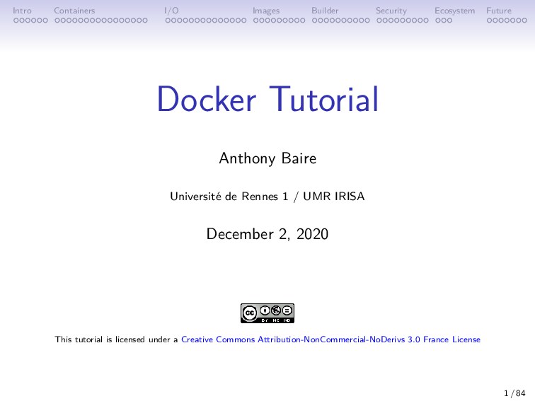 Docker Tutorial (handout) 