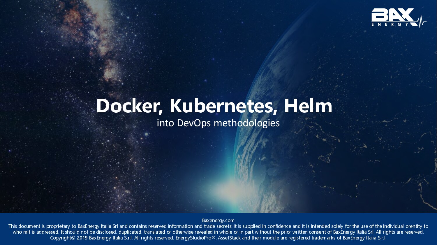 Docker, Kubernetes, Helm into DevOps methodologies
